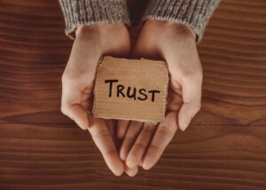 Trust in hands