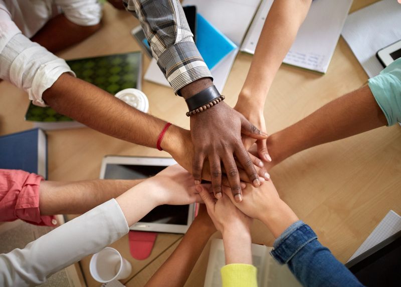 Hands in together