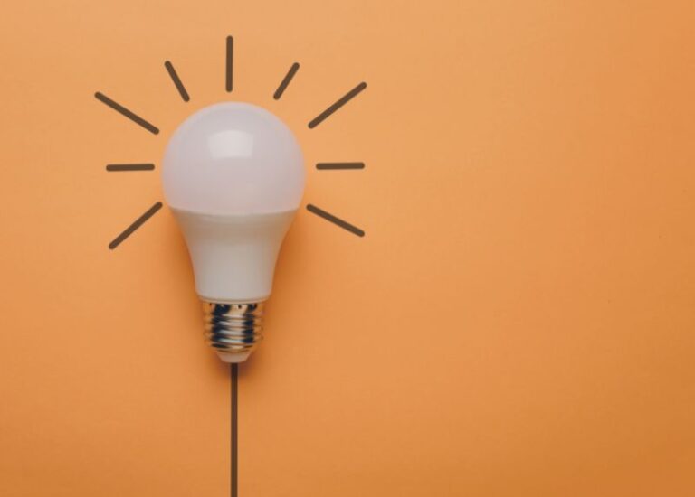 Lightbulb symbolises innovation