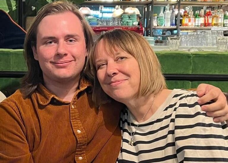 Emma Bridger and son Harry