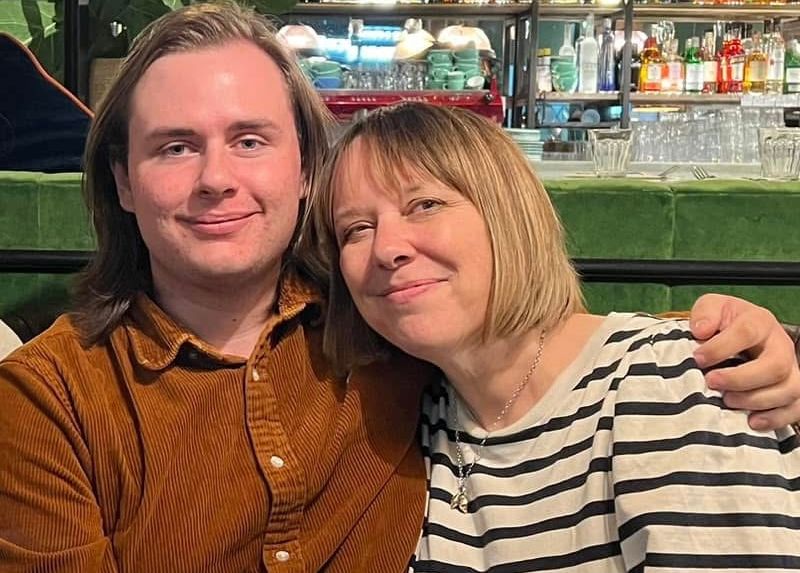 Emma Bridger and son Harry