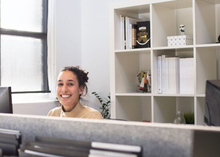 Happy worker