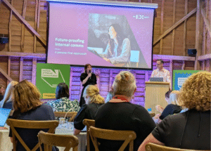 Emma Bridger and Lee Smith at IOIC Festival of Work
