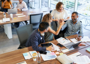 People working together